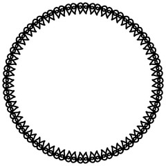 Rounded frame simple black white stamp put text decor vintage theme simple single. Part Art web sign lace icon style copy space blank empty card label badge Kite rays oval wave curl shape swirl lines