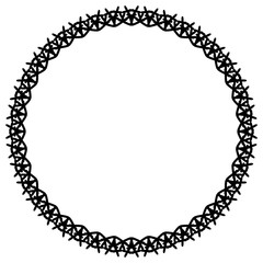 Rounded frame simple black white stamp put text decor vintage theme simple single. Part Art web sign lace icon style copy space blank empty card label badge Kite rays oval wave curl shape swirl lines