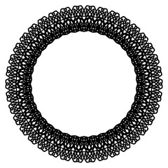 Rounded frame simple black white stamp put text decor vintage theme simple single. Part Art web sign lace icon style copy space blank empty card label badge Kite rays oval wave curl shape swirl lines
