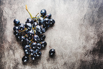 Fresh grape on dark backrground