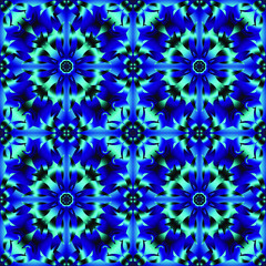 Fototapeta na wymiar Seamless endless repeating multicolored bright ornament of different colors