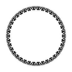 Rounded frame simple black white stamp put text decor vintage theme simple single. Part Art web sign lace icon style copy space blank empty card label badge Kite rays oval wave curl shape swirl lines