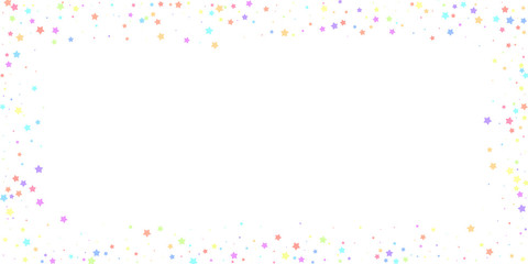 Festive confetti. Celebration stars. Colorful star