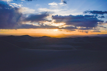Plakat sunset at Great Sand Dunes National Park
