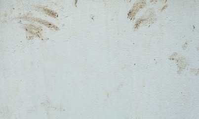 White and colorful messy wall stucco texture background. Decorative wall paint.