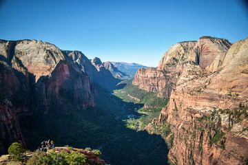 view from angel's landing at zion