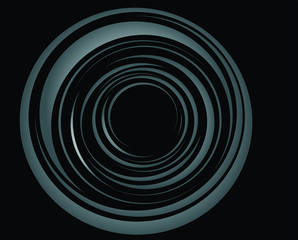 black and white illusive circle op art