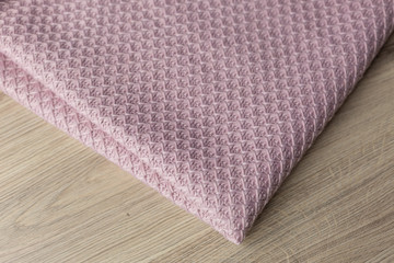 Fototapeta na wymiar Angora fabric is pink. fabric is pink. Angora. woolen fabric