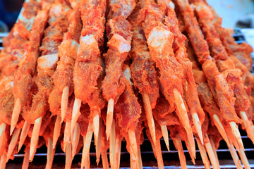 Chinese traditional food mutton string