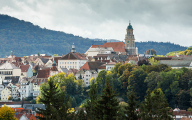 Obraz premium Zollernstadt Hechingen mit Blick auf die St. Jakobuskirche