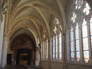 Obraz premium Inside of the Catedral de Burgos on the road to Santiago de Compostela, Camino de Santiago, Way of St. James, Journey from Atapuerca to Burgos, French way, Spain