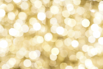 Golden blurred lights Christmas background
