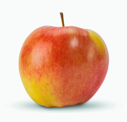 Red apple isolated on a white background