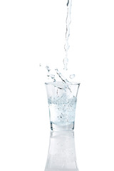 Tequila shot with salt and lemon