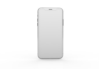  New realistic mobile phone smartphone mockup with blank screen.
