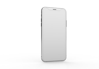  New realistic mobile phone smartphone mockup with blank screen.