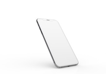  New realistic mobile phone smartphone mockup with blank screen.