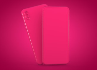 smartphone device digital 3d rendering