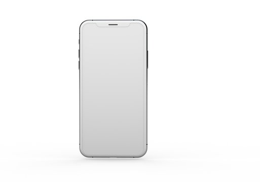  New realistic mobile phone smartphone mockup with blank screen.