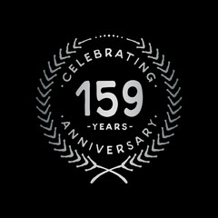 159 years design template. 159th vector and illustration.