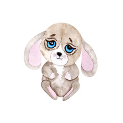 Watercolor Hand Drawn Animal Pet