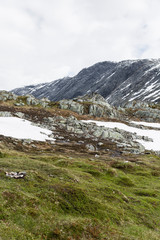 Fototapeta na wymiar Djupvatnet und Berglandschaft, Norwegen