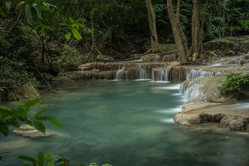 Naklejka premium Kanchanaburi Jungle Waterfalls and Pristine Phuket Beaches