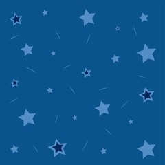 Classic blue background. stars color. Packaging, suitable for printing on fabric. Abstract illustration vector