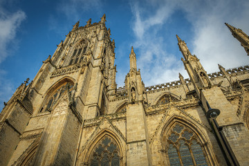 Fototapeta na wymiar York Minster Gothic Cathedral