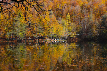 Buyuk Lake in Yedigoller National Park, Bolu, Turkey