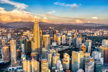 Kuala Kumpur Skyline at Sunset