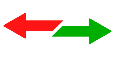 Exchange arrows vector icon. Flat Exchange arrows pictogram is isolated on a white background.