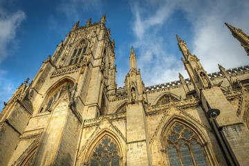 Fototapeta na wymiar York Minster Gothic Cathedral
