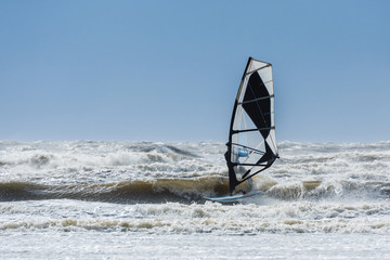 Windsurfing in St. Peter-Ording; Germany
