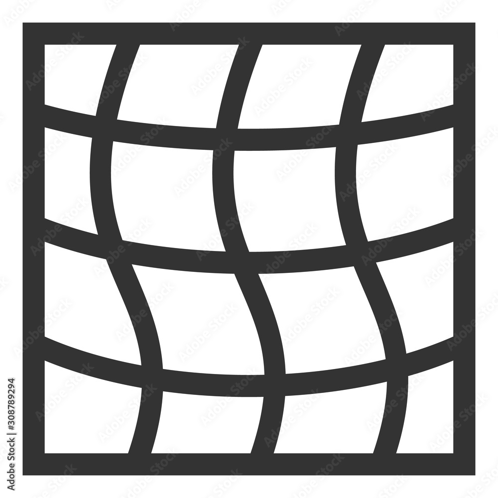 Poster mesh vector icon. flat mesh pictogram is isolated on a white background.