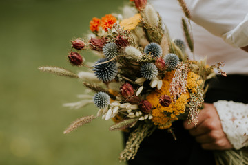 Bouquet automnal de la mariée