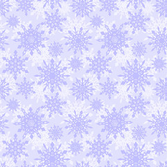 Seamless winter background with snowflakes. Holiday Christmas pattern. Merry Christmas and Happy New Year. - 308790252