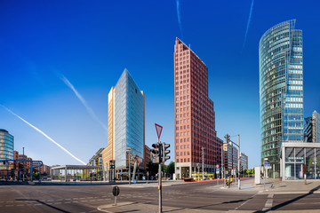 panoramic view at the potsdamer platz, berlin