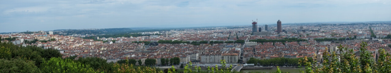 Obraz premium Panoramiczny widok na Lyon