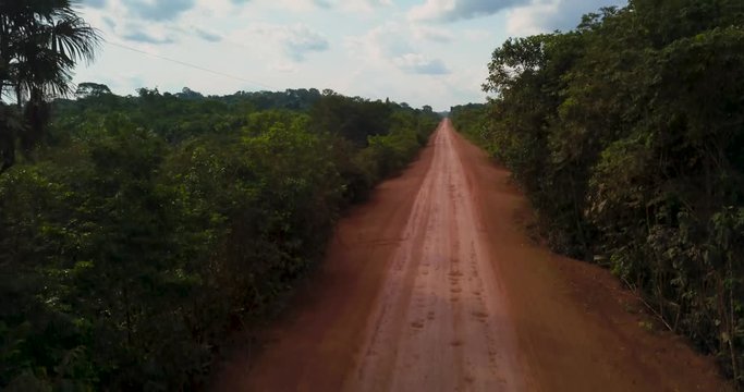 The transamazon road was built in the 70's and is a symbol of entry into the Brazilian Amazon. Today its margins are occupied and cleared for replacement by livestock. Manicor&eacute;, Amazonas, Brazil.