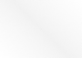 Abstract halftone dotted background. Futuristic grunge pattern, square, shadow.  Gray modern optical pop art texture for posters, sites, business cards, cover, labels mock-up, vintage stickers