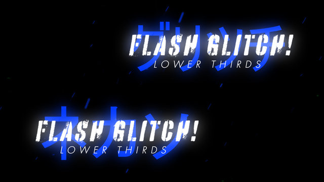 Flash Glitch Lower Thirds