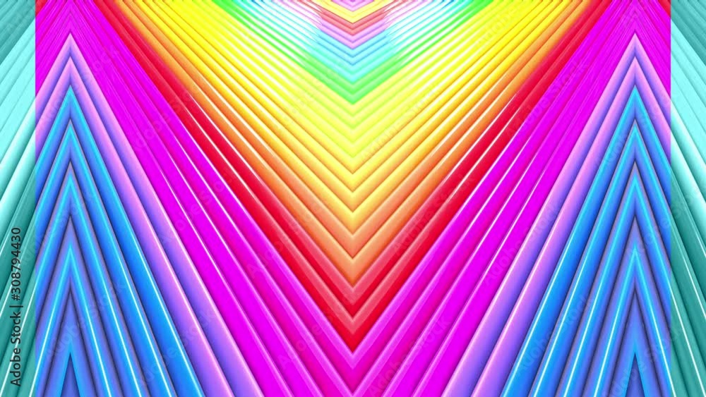 Poster abstract 3d seamless bright background with gradient colores in 4k. rainbow multicolored stripes mov