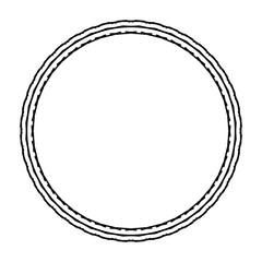 New ink Abstract circle pattern mandala flower floral petal stack. zentangl spirograph modern circular pattern geometric tribal lace motif black white. single art mehendi. Digital textile frame stamp