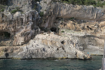 Eingang zur H??hle, Grotta del Fico, Sardinien
