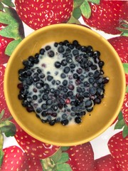 dessert with berries