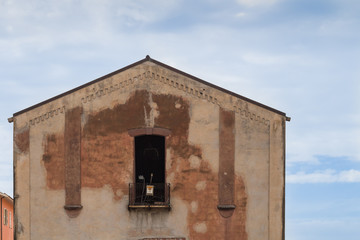 Detail of an abandoned house, Sardinia, Italy