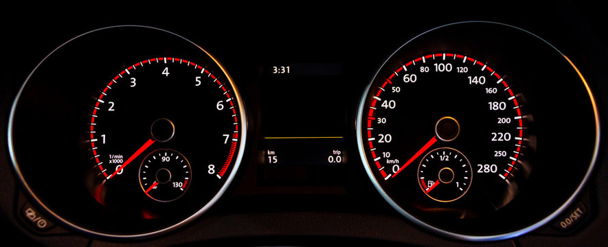 car dashboard gauges