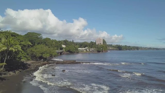 Hawaii / Big Island - Hilo Singing Bridge Aerial