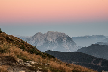 Morgenstimmung in den Bergen - Ennstal